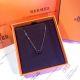 Perfect Replica Hermes H Necklace-White And Rose Gold (3)_th.JPG